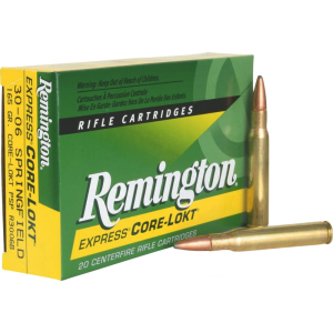 Remington Ammunition R3006B Core-Lokt 30-06 165 GR Core-Lokt Pointed Soft Point - 20rd Box