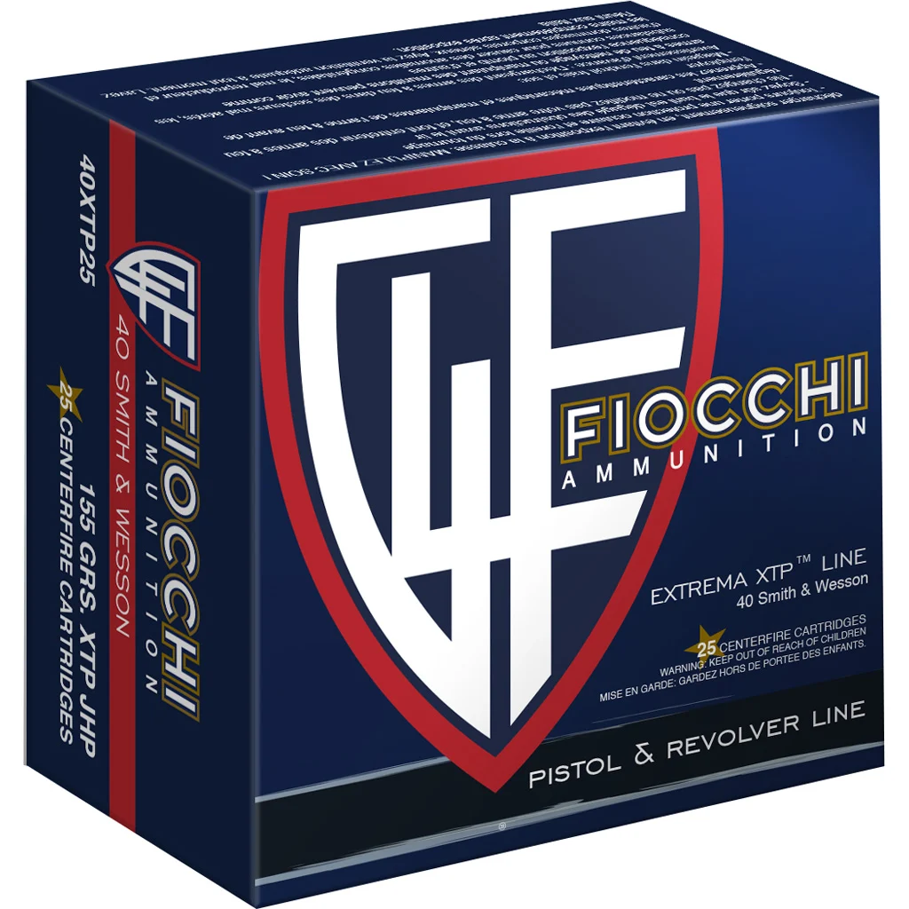 Fiocchi Hyperformance Defense Pistol Ammo 40 S 155 gr. XTPHP 25 rd.