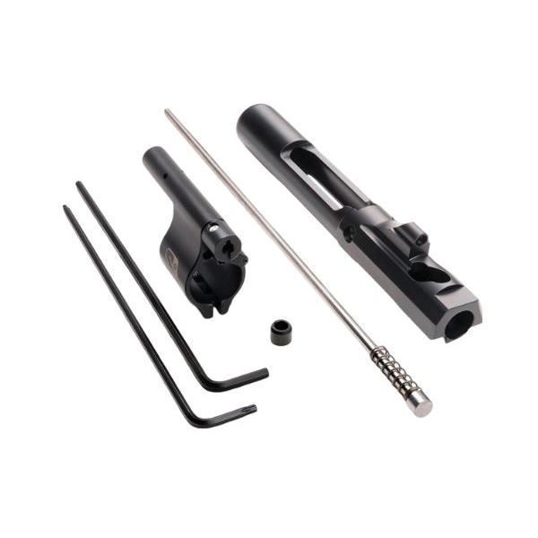 Superlative Arms Mid-Length Piston System w/Clamp-On Gas Block 0.75" x 1", Black