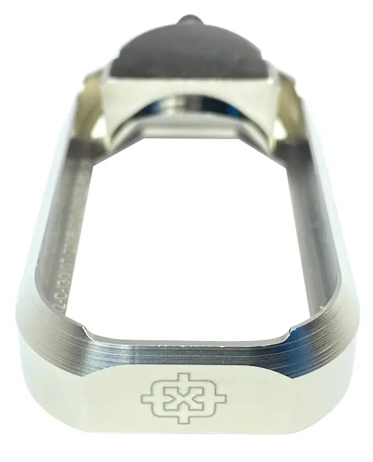 Cross Armory CRGFMWSV Flared Magwell Compatible w/Glock Gen1-3 Silver Anodized Aluminum