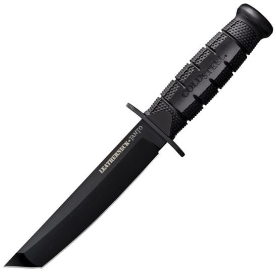 Cold Steel Leatherneck, Fixed Blade Knife, Tanto, Black - CS-39LSFCT