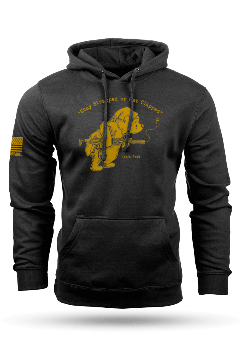 Nine Line Pooh Bear Hoodie, Black - Medium