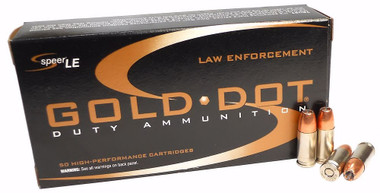 Speer Gold Dot LE Duty 9mm Luger Ammo 147 Grain Jacketed Hollow Point (53619)