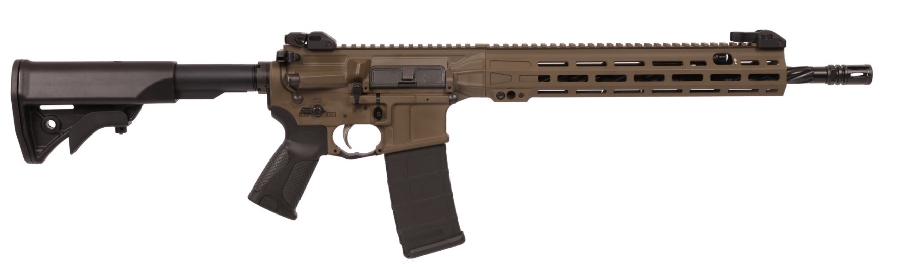 LWRC ICMKII 5.56mm Rifle - 16.1" Brown Finish