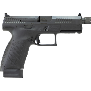 CZ P-10 C 9mm Luger Pistol 4.02" Threaded Barrel 17+1 Round Black Nitride Slide Black Grip Black Frame
