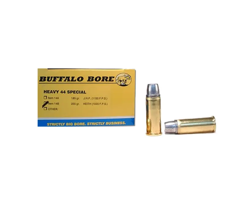 Buffalo Bore Ammunition 14B20 Heavy Strictly Business 44S Spl 255gr Hard Cast Semi Wadcutter 20 Per Box/12 Case