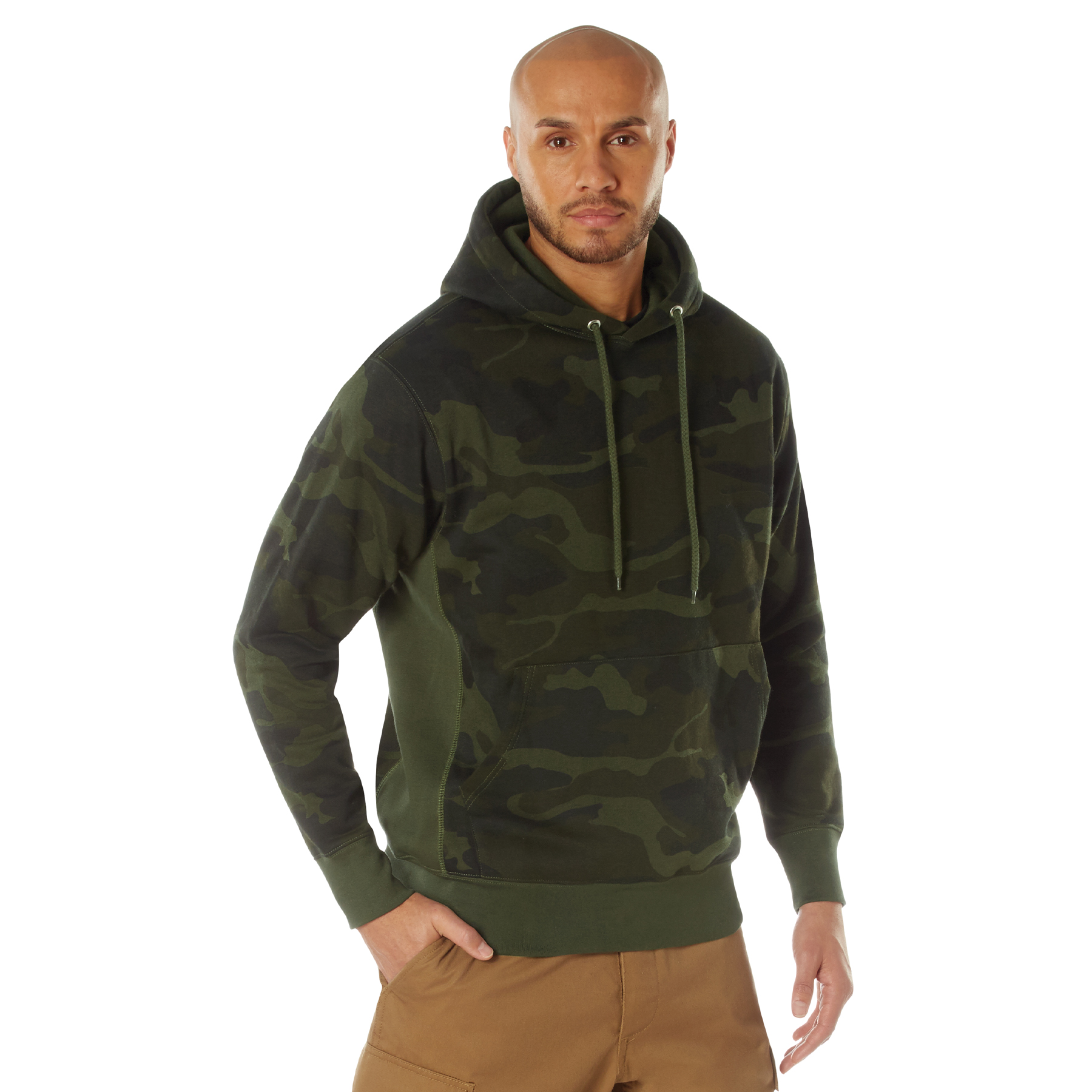 Rothco Midnight Camo Every Day Hoodie - Midnight Woodland Camo, Small