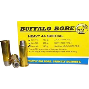 Buffalo Bore 14C/20 Handgun 44 Special Soft Cast Hollow Point 190 GR/12Cas - 20rd Box
