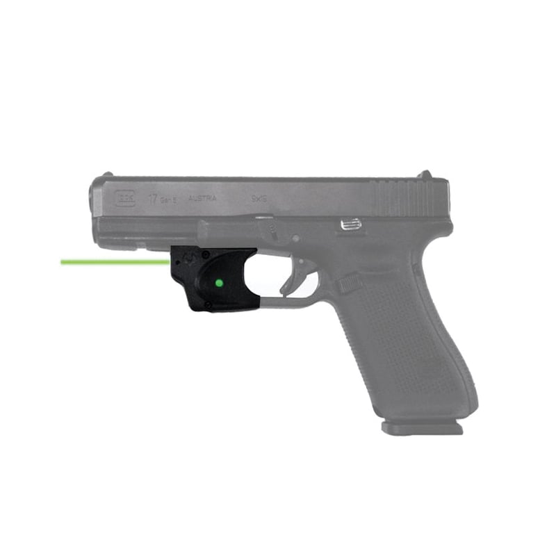 Viridian E-Series Green Laser Sight w/Green LED Light Fits Glock G17/G19/G34, Black