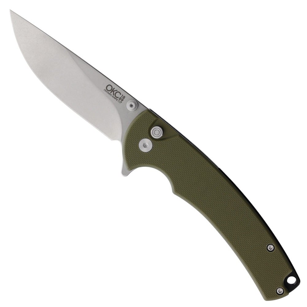 Ontario Knife Company PFC01 Folding Knife, OD Green