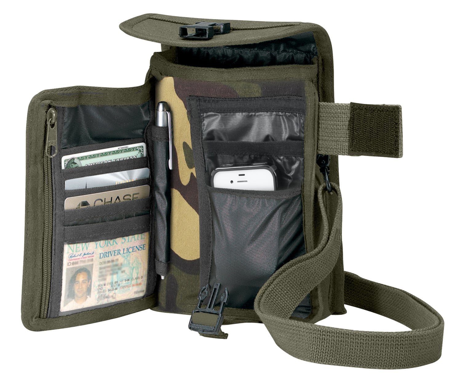 Rothco Canvas Travel Portfolio Bag - Woodland Camo
