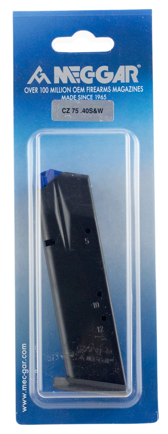 Mec-Gar 12 Round 40 S&W CZ 75B/85B High Cap Magazine, Anti-Friction Coat - MGCZ4012AFC