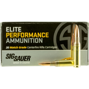 Sig Sauer E308M120 Match Grade 308 Winchester/7.62 NATO 168 GR Open Tip Match - 20rd Box