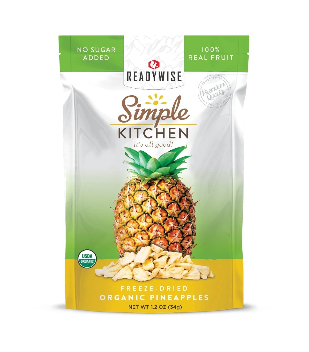 ReadyWise Simple Kitchen Freeze Dried Pineapple 6 Count - RWSK05-016