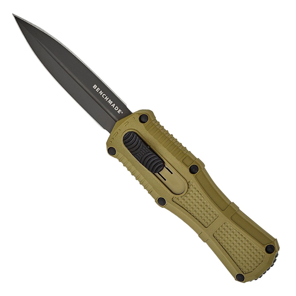 Benchmade Mini Claymore OTF Dagger Point Knife, Ranger Green - 3375GY-1