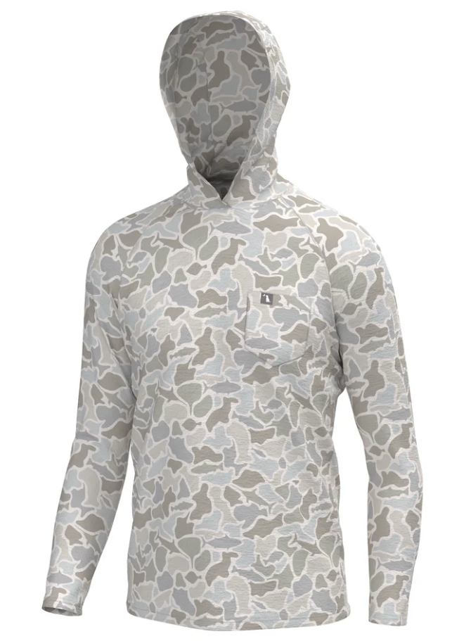 Local Boy Heather Blend Hoodie, Saltwater Camo - 2X-Large