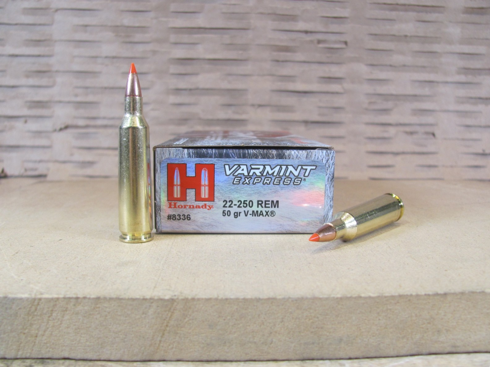 200 Round Case – 22-250 Rem 50 Grain V-MAX Hornady Varmint Express Ammo – 8336