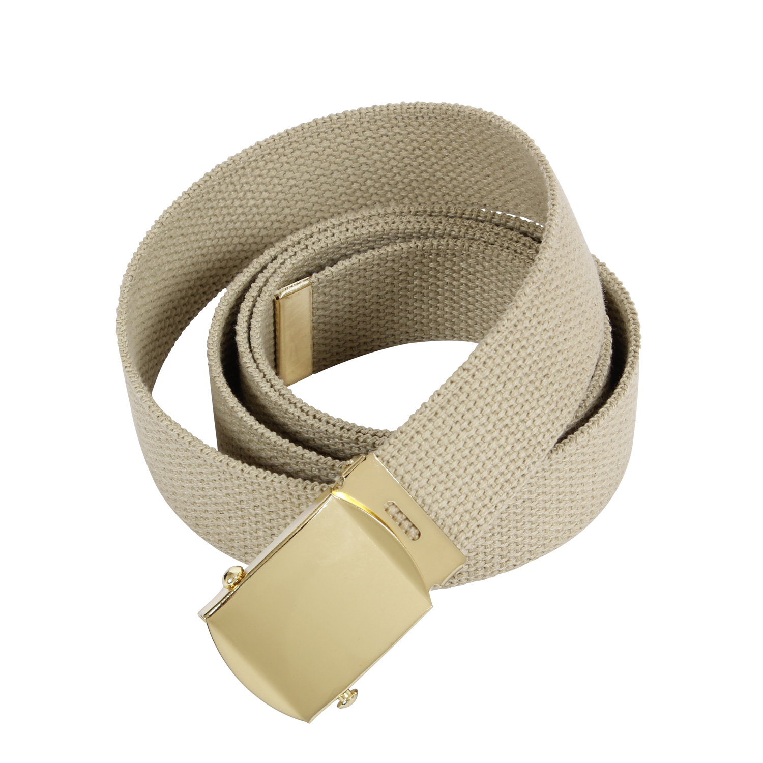 Rothco Web Belts - 54 Inches Long, Gold, Khaki
