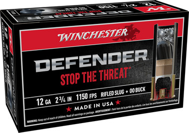 Winchester PDX1 Defender Combo 12 Gauge 2.75" 1 oz 00 Buck