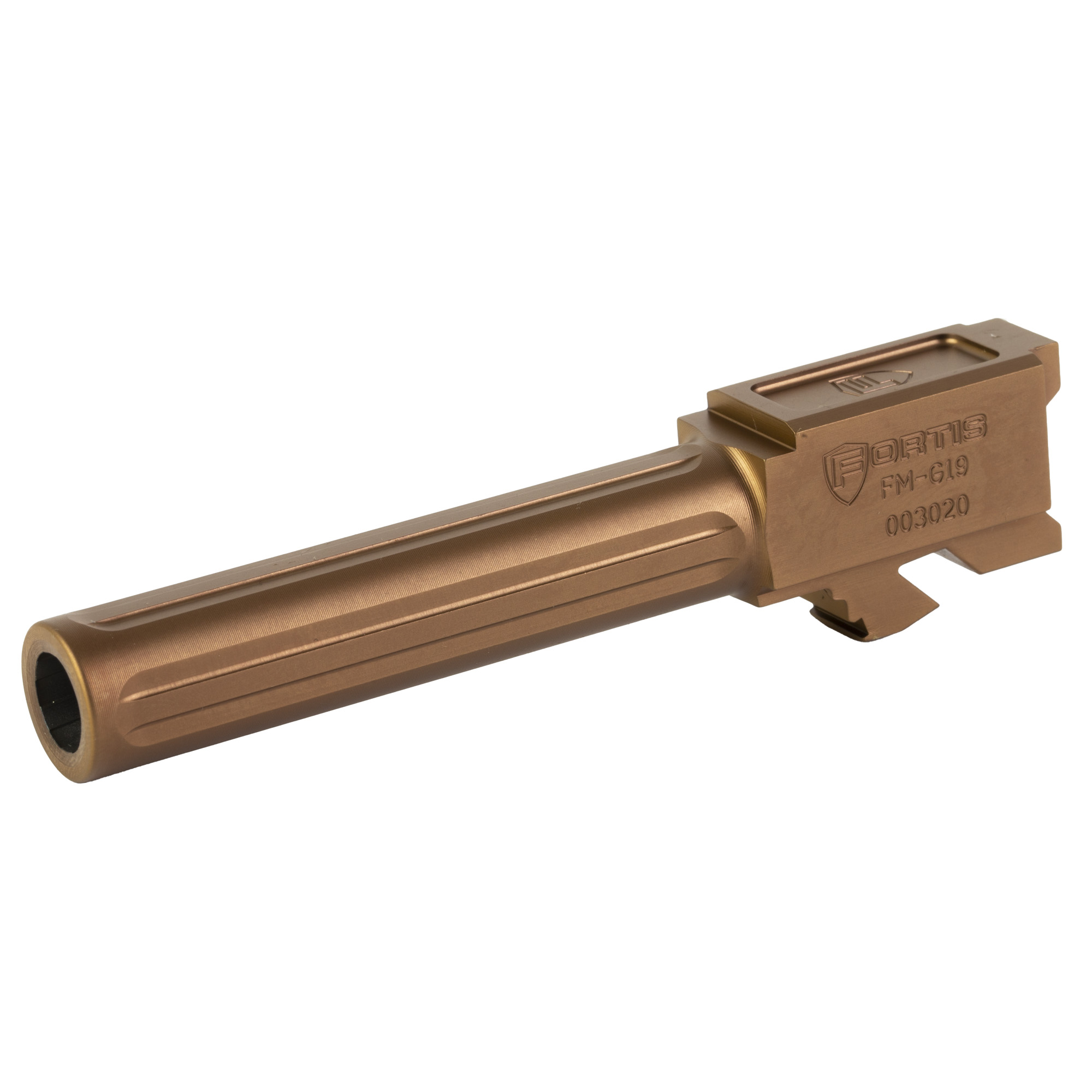 Fortis Match Grade Barrel Fluted Barrel 9mm 4" for Glock 19 - FMG19CPPR