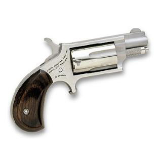 NAA Mini Revolver .22 Magnum 1 1/8" Stainless Rosewood