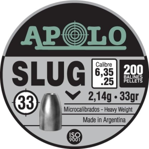Hatsan-Usa Hatsan Apolo Slug Air Rifle Pellets .25 Cal 33 gr 200/ct