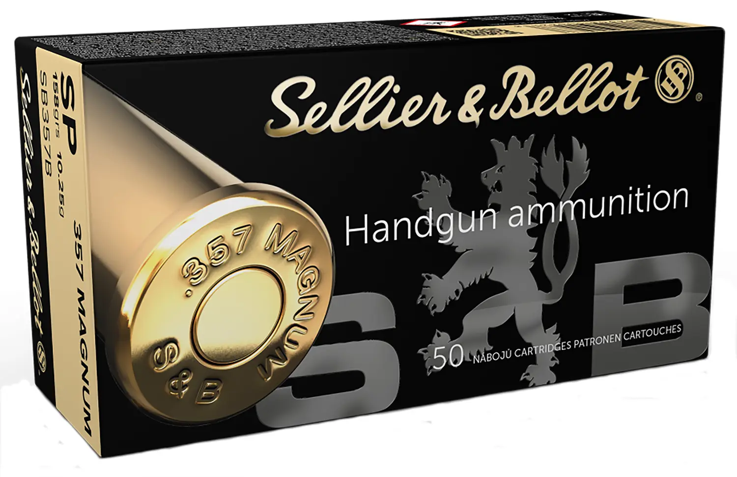 Sellier Bellot SB357B Handgun 357Mag 158gr Soft Point 50 Per Box/20 Case