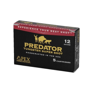Apex-Ammunition Apex Ammunition Predator TSS Shotshells 12ga 3-1/2" 2oz 1200 fps #BB 5/ct