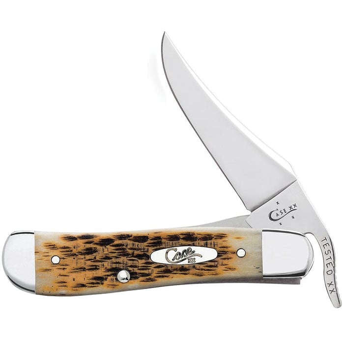 Case RussLock Pocket Folding Knife, Amber - 00260