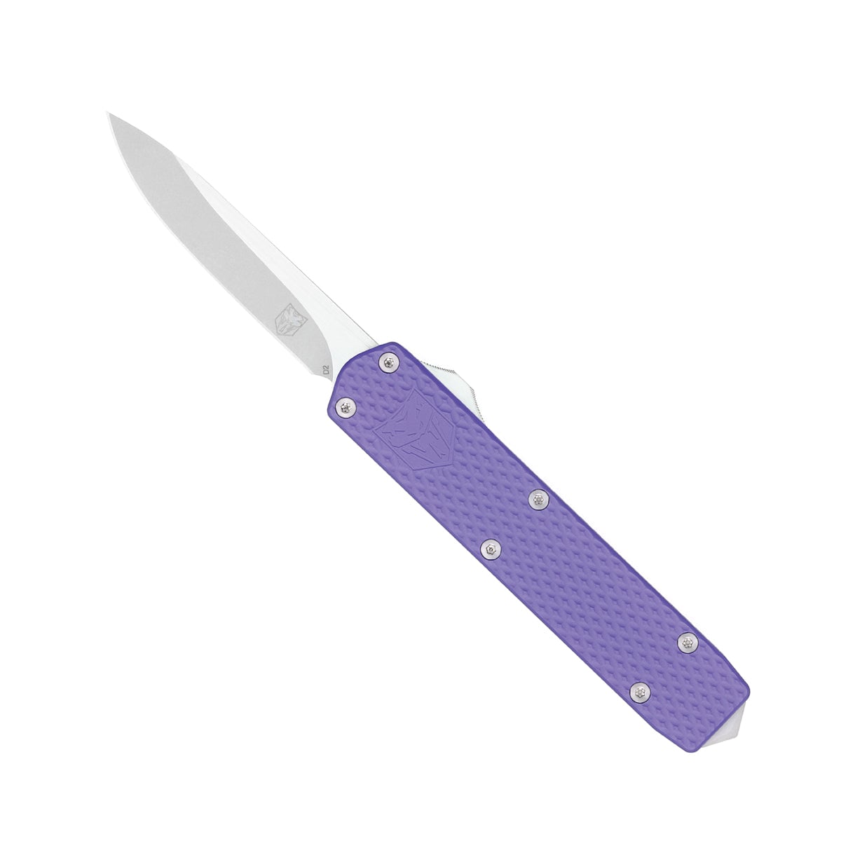 CobraTec Knives Mini Mamba Gen 2 Folding/OTF Knife Drop Point Purple - Compact Design, Perfect for Everyday Carry - MNPURMGEN2DNS