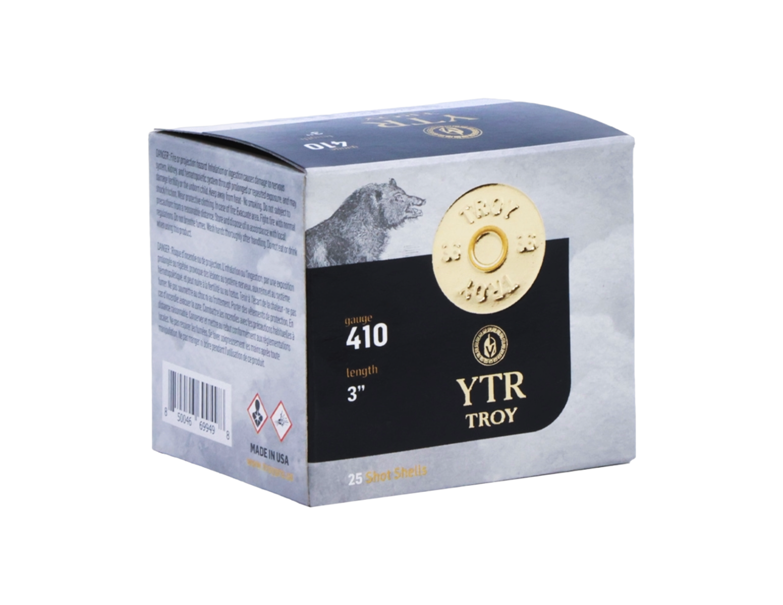 Troy YBR .410 Gauge 3" #7.5 Lead Shot 5/8 oz, 25rds - YBR41035875