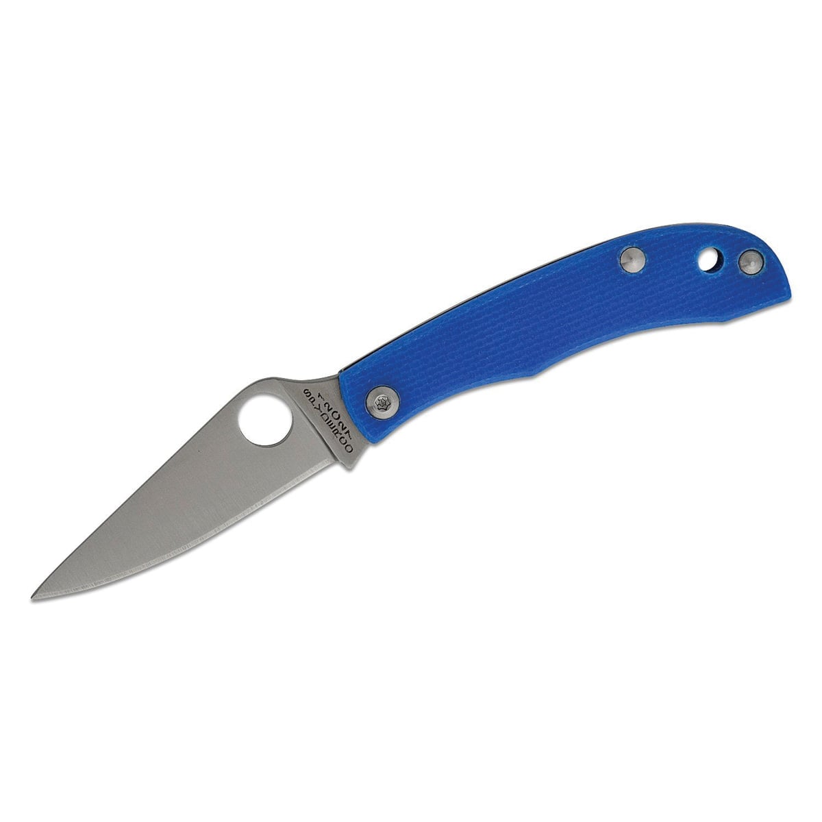 Spyderco Honeybee Slipjoint Clip Point Knife, Blue - C137GBLP