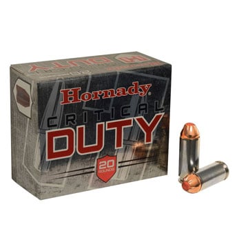 Hornady 10mm Auto 175gr FlexLock Critical Duty Ammunition, 20 Round Box – 91256