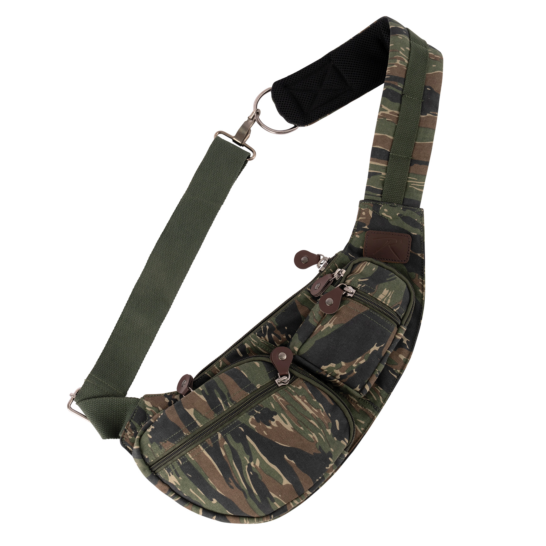 Rothco Crossbody Canvas Sling Bag - Tiger Stripe Camo