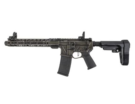PSA Custom 10.5" .223 Wylde Billet AR-15 Pistol w/ SBA3 Brace, Worn ODG