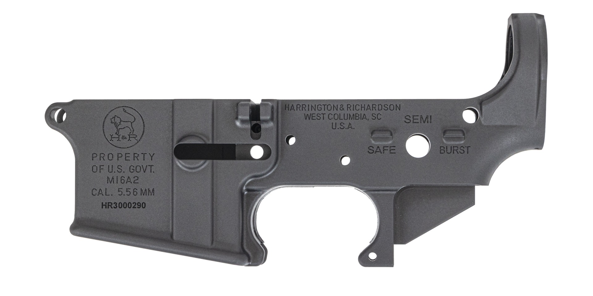 Harrington & Richardson A2 Stripped Lower Receiver, Gray