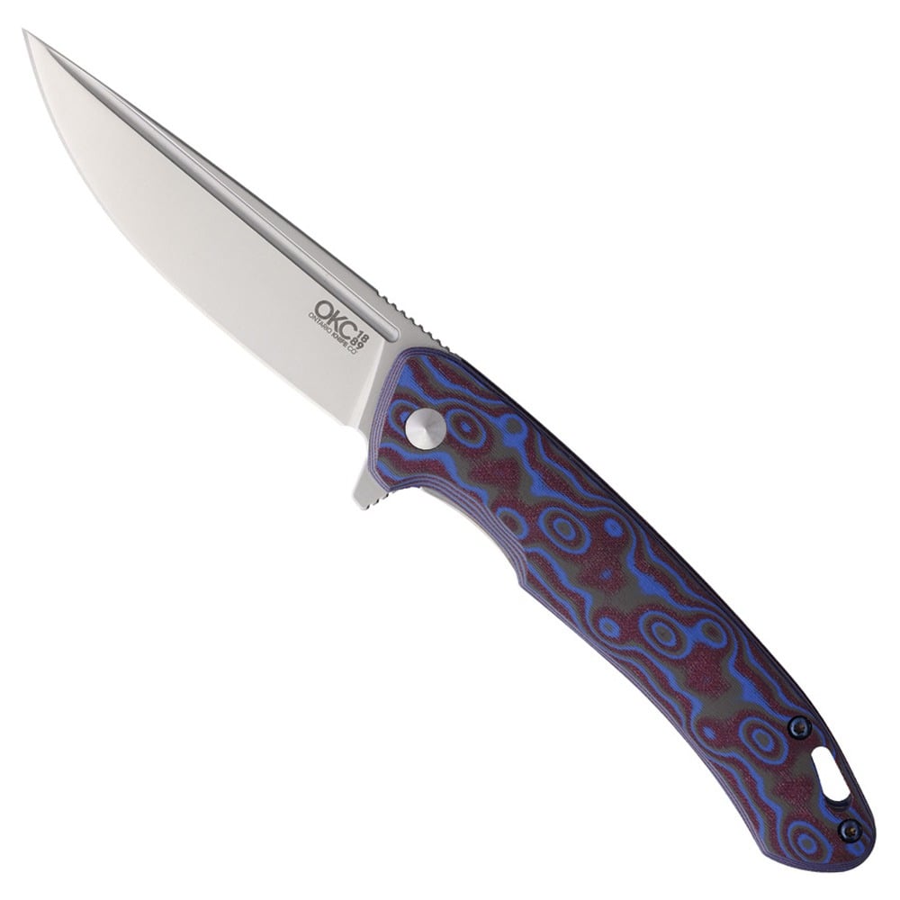Ontario Knife Company Outcast, Brown/Blue