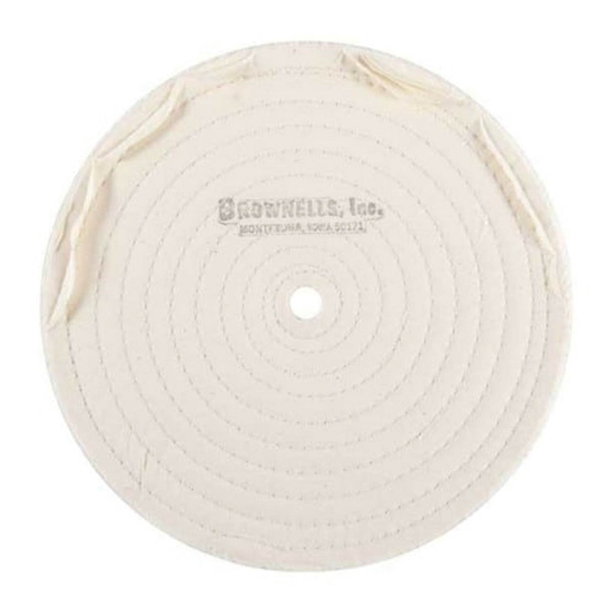 Brownells 8" x 1/2" Stitched Muslin Polishing Wheel