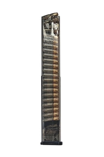 ETS Glock 18 40 Round 9mm Magazine, Clear - GLK-18-40