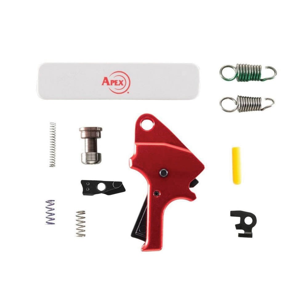 Apex Classic Flat-Faced Forward Set Trigger Kit Drop-In, Red