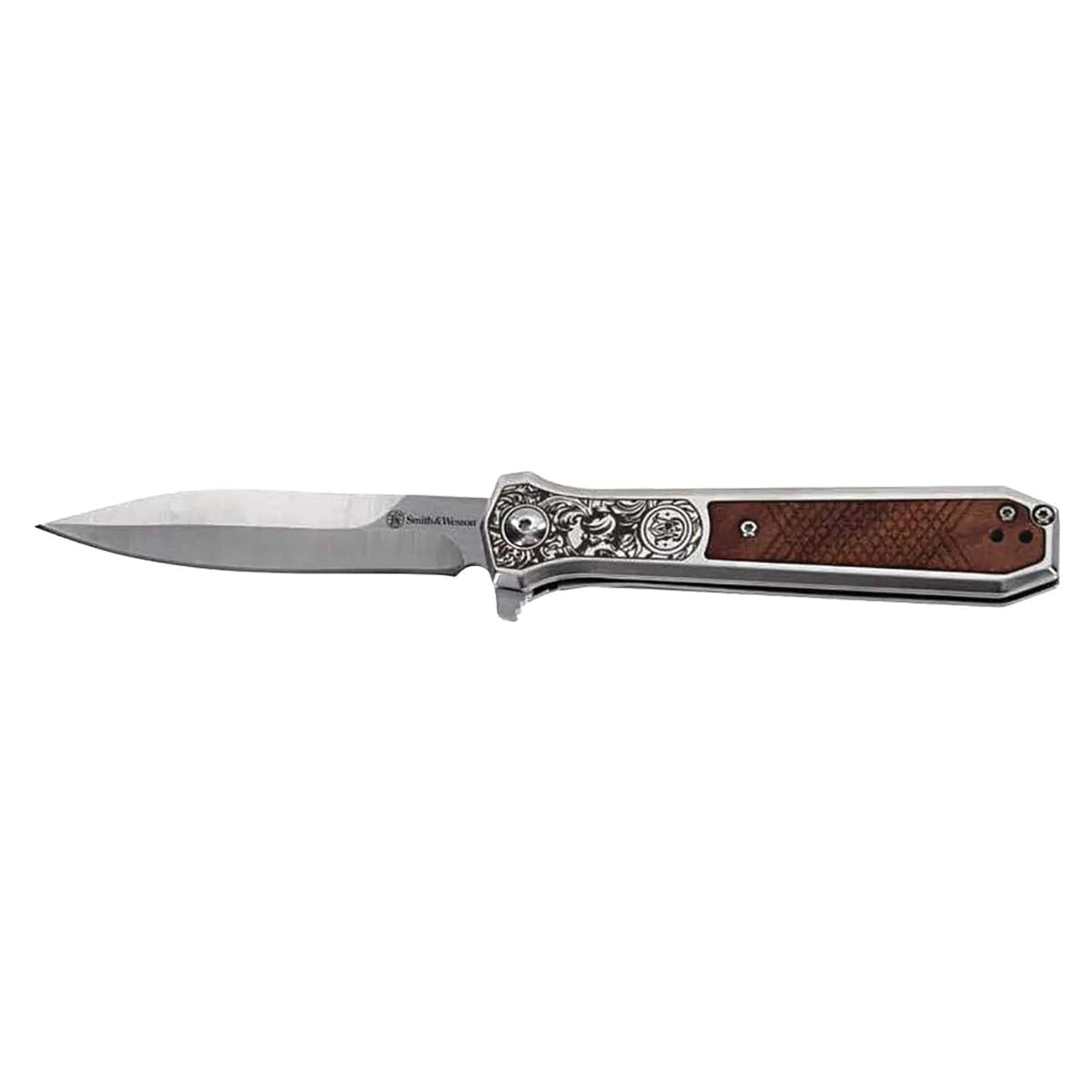 Smith & Wesson Unwavered Folding Knife Dagger, Brown