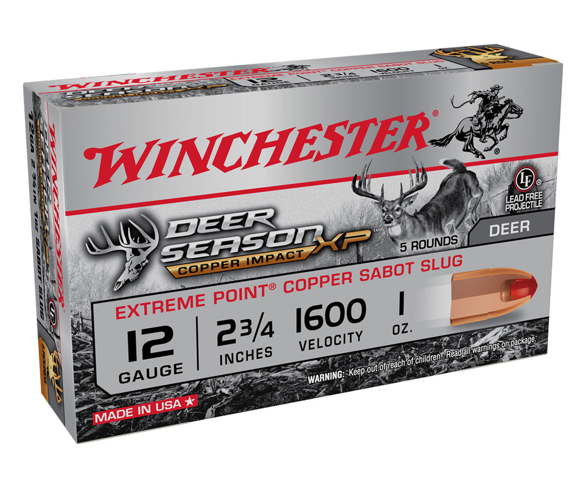 Winchester Deer Season 2.75" 1 oz 12 Gauge Sabot Slug 5 Rounds - X12DSLF