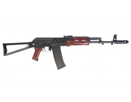 PSA AK-101 Forged Classic Triangle Side Folding Rifle with Toolcraft Trunnion, Bolt, and Carrier, Redwood