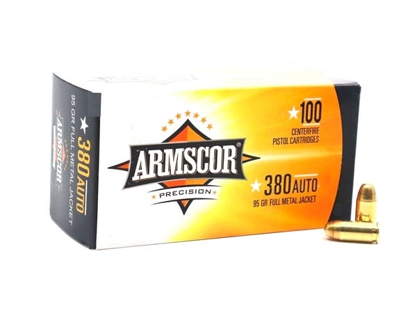 Armscor 380 ACP 95gr FMJ Value Pack Ammunition 100rd - 50315
