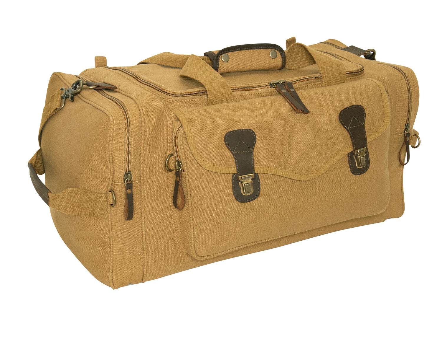 Rothco Canvas Long Weekend Bag - Coyote Brown