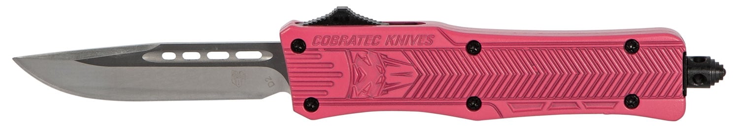 CobraTec Small CTK-1 2.75" Drop Point OTF Knife, Pink - SPKCTK1SDNS