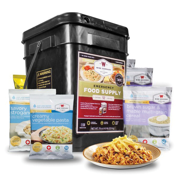 Wise Food Emergency Food and Drink Storage Prepper Pack, 52 Servings - 1152