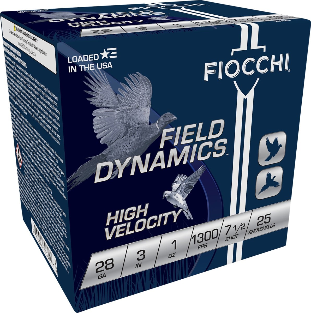 Fiocchi Shooting Dynamics 28 GA 3" 1 oz. #7.5 High Velocity 25 Shotshells - 283HV75