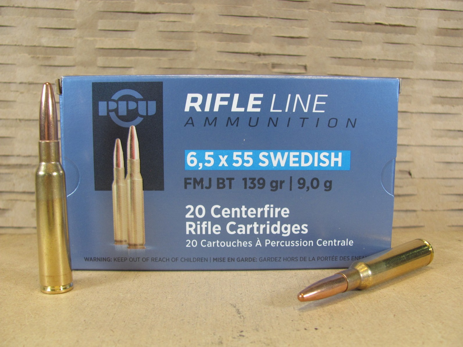 200 Round Case – 6.5×55 Swedish 139 Grain FMJ Prvi Partizan Ammo – PP6SWF