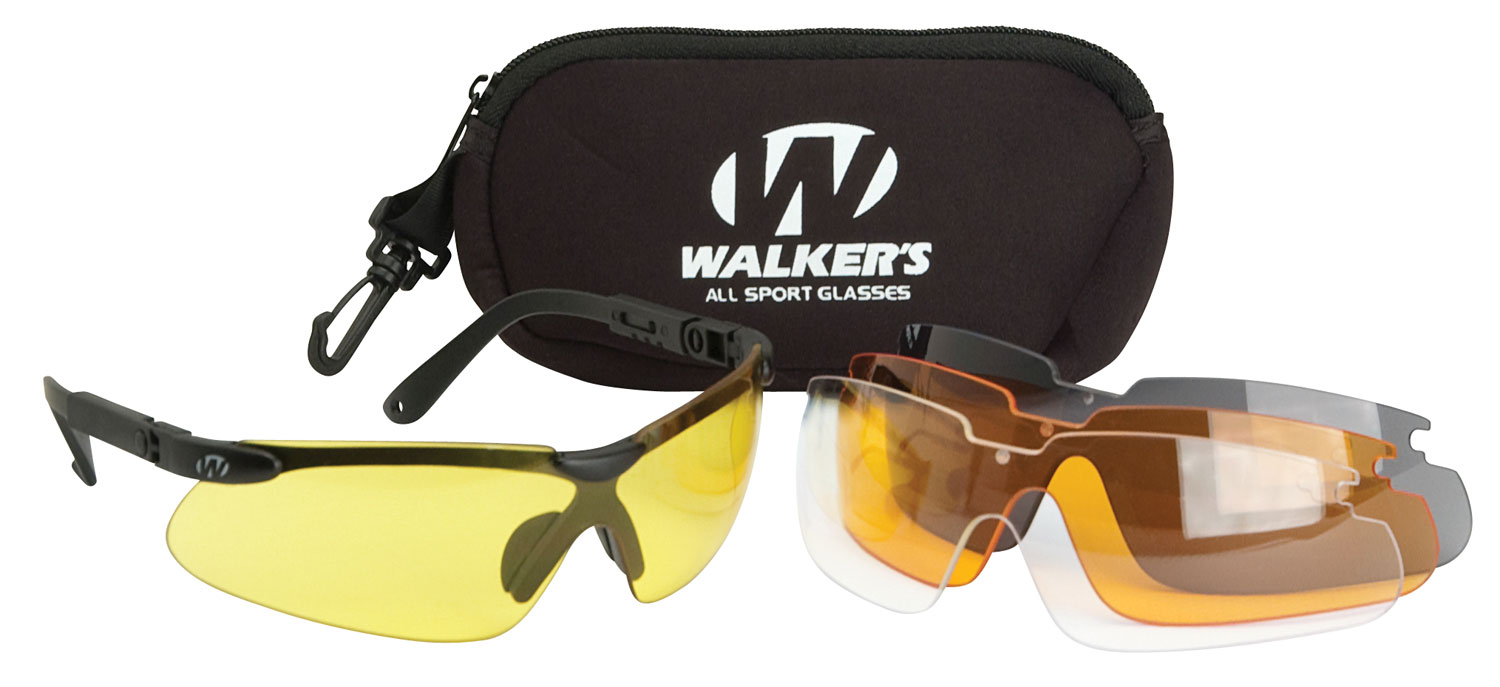 Walkers Game Ear Half Frame Glasses w/ Interchangeable Lens, Clear Lens - GWP-ASG4L2